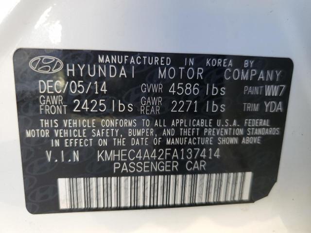 Photo 10 from auction – 2015 HYUNDAI SONATA HYB with VIN KMHEC4A42FA137414