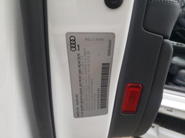 Photo 10 from auction – 2019 AUDI A5 PREMIUM with VIN WAUENCF57KA017383