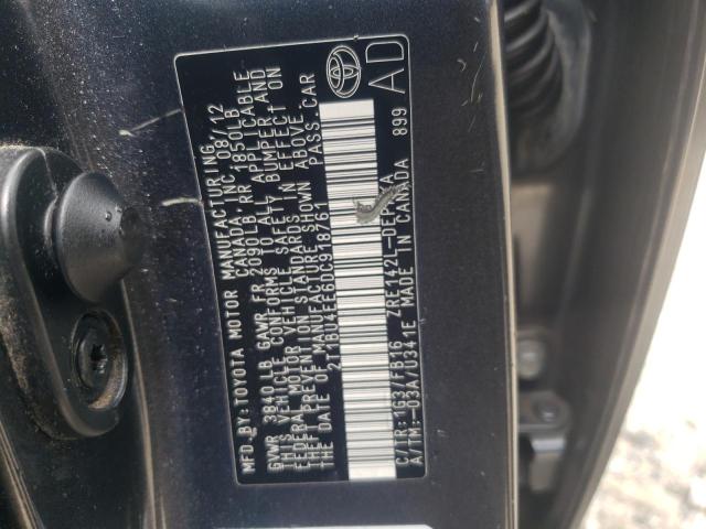 Photo 10 from auction – 2013 TOYOTA COROLLA BA with VIN 2T1BU4EE6DC918761