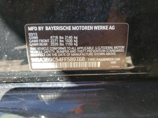 Photo 10 from auction – 2015 BMW 335 XI with VIN WBA3B9C54FF589768