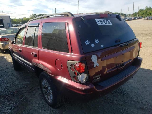 Photo 3 from auction – 2002 JEEP GRAND CHER with VIN 1J4GW58S02C272852