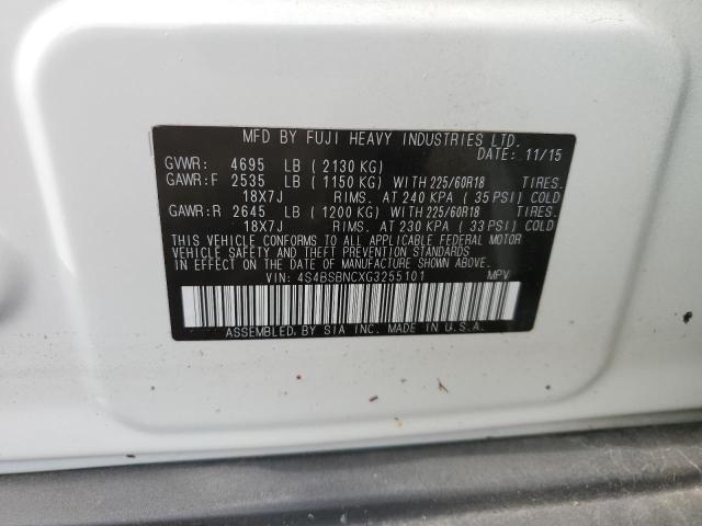 Photo 10 from auction – 2016 SUBARU OUTBACK 2. with VIN 4S4BSBNCXG3255101