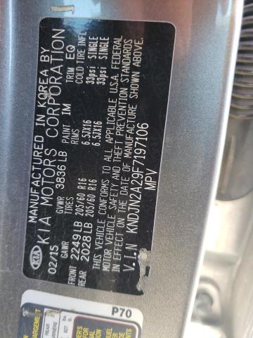 Photo 10 from auction – 2015 KIA SOUL with VIN KNDJN2A29F7197106