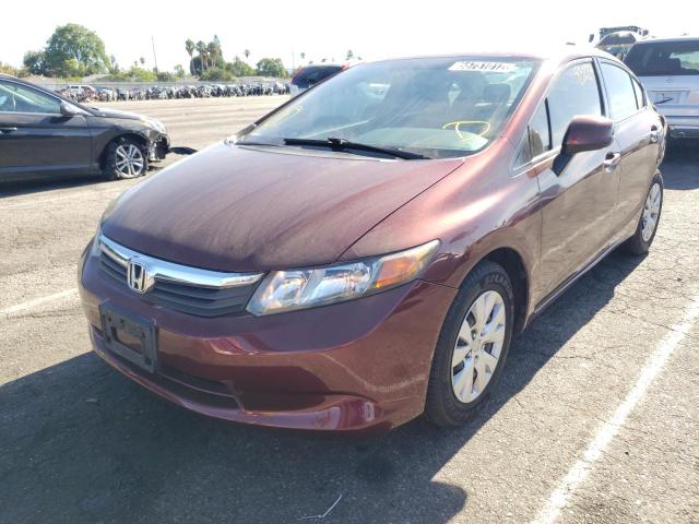 Photo 2 from auction – 2012 HONDA CIVIC LX with VIN 2HGFB2F59CH546400