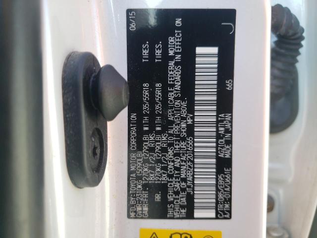 Photo 10 from auction – 2015 LEXUS NX 200T with VIN JTJYARBZ2F2016565