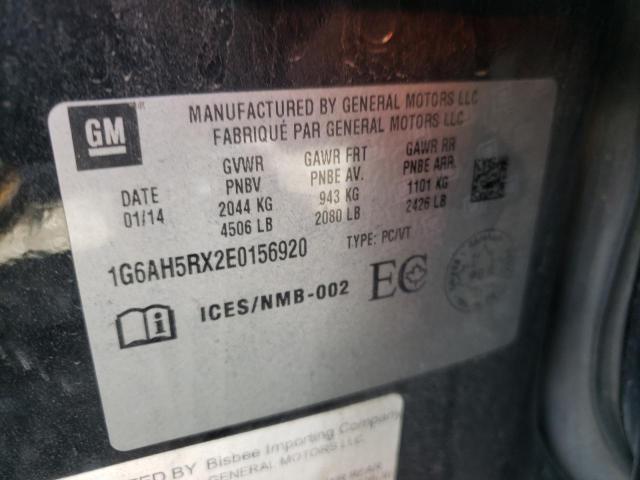 Photo 10 from auction – 2014 CADILLAC ATS LUXURY with VIN 1G6AH5RX2E0156920