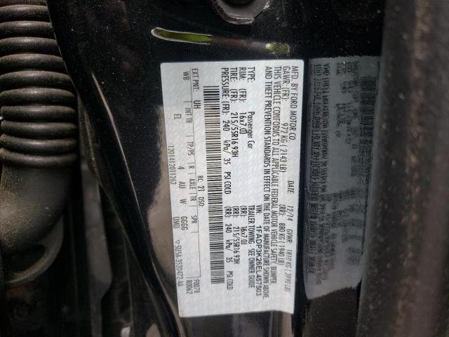 Photo 10 from auction – 2014 FORD FOCUS SE with VIN 1FADP3K26EL457503