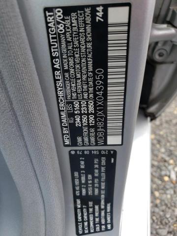 Photo 10 from auction – 2001 MERCEDES-BENZ E 320 4MAT with VIN WDBJH82JX1X043950