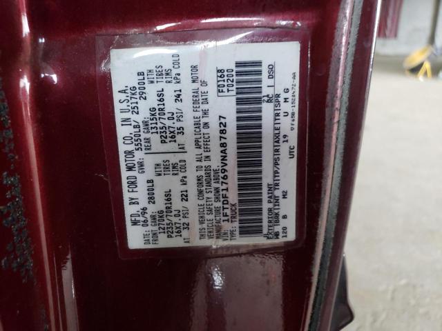Photo 10 from auction – 1997 FORD F150 with VIN 1FTDF1769VNA87827