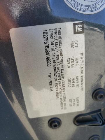 Photo 10 from auction – 2008 PONTIAC G6 VALUE L with VIN 1G2ZF57B984148330