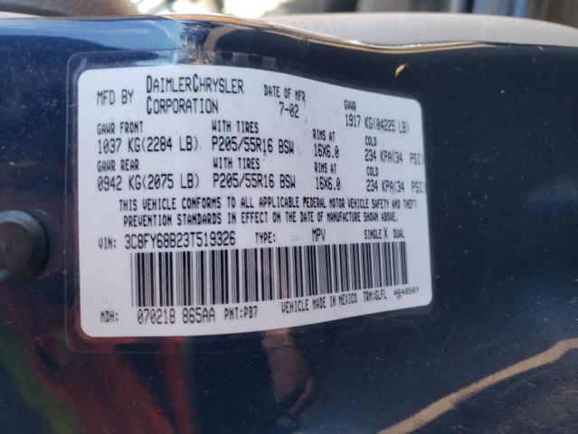 Photo 10 from auction – 2003 CHRYSLER PT CRUISER with VIN 3C8FY68B23T519326