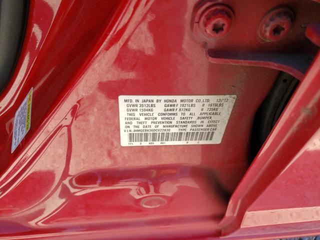 Photo 10 from auction – 2013 HONDA FIT with VIN JHMGE8H36DC022830