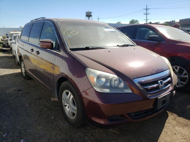 HONDA ODYSSEY EX 2007 with VIN 5FNRL387X7B453636 - Photo from auction