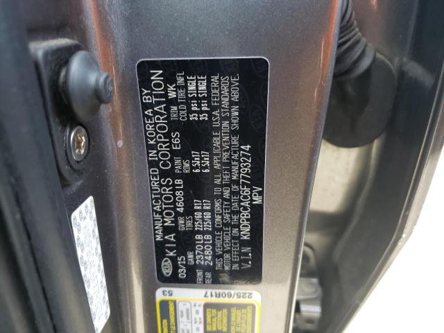 Photo 10 from auction – 2015 KIA SPORTAGE L with VIN KNDPBCAC6F7793274