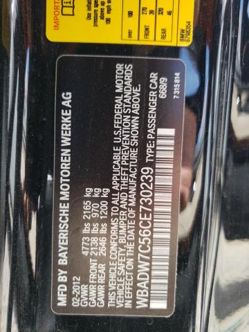 Photo 10 from auction – 2012 BMW 328 I SULE with VIN WBADW7C56CE730239