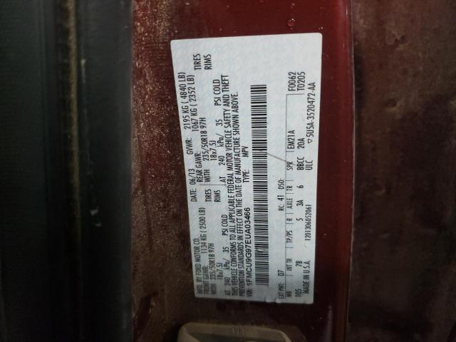 Photo 10 from auction – 2014 FORD ESCAPE SE with VIN 1FMCU9G97EUA03466