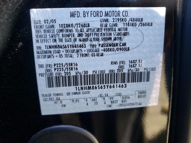 Photo 10 from auction – 2005 LINCOLN LS with VIN 1LNHM86S65Y641463