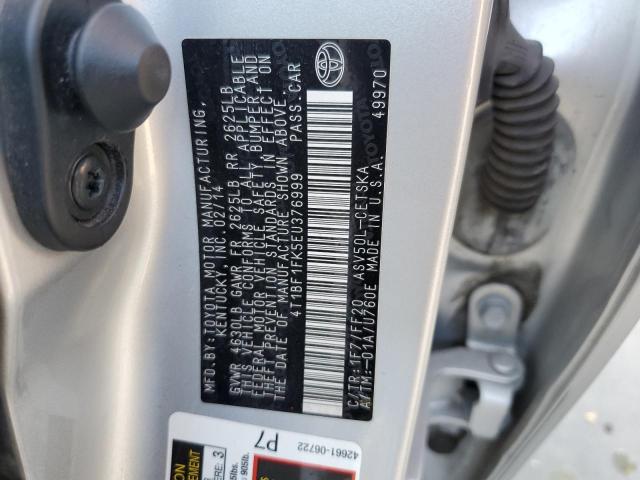 Photo 10 from auction – 2014 TOYOTA CAMRY L with VIN 4T1BF1FK5EU376999