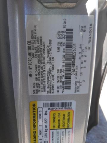Photo 10 from auction – 2017 FORD FUSION SE with VIN 3FA6P0HD6HR276004