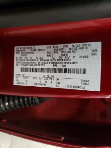 Photo 10 from auction – 2018 FORD F150 SUPER with VIN 1FTEW1EG9JKF78233