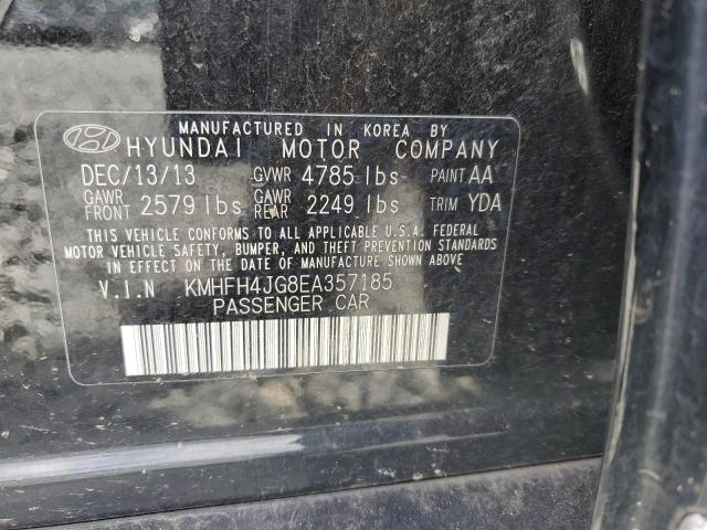 Photo 10 from auction – 2014 HYUNDAI AZERA GLS with VIN KMHFH4JG8EA357185