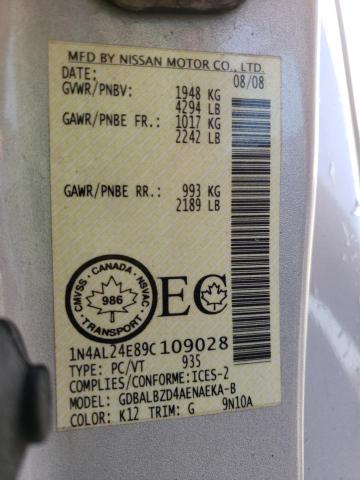 Photo 10 from auction – 2009 NISSAN ALTIMA 2.5 with VIN 1N4AL24E89C109028