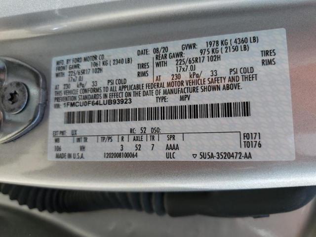Photo 10 from auction – 2020 FORD ESCAPE S with VIN 1FMCU0F64LUB93923