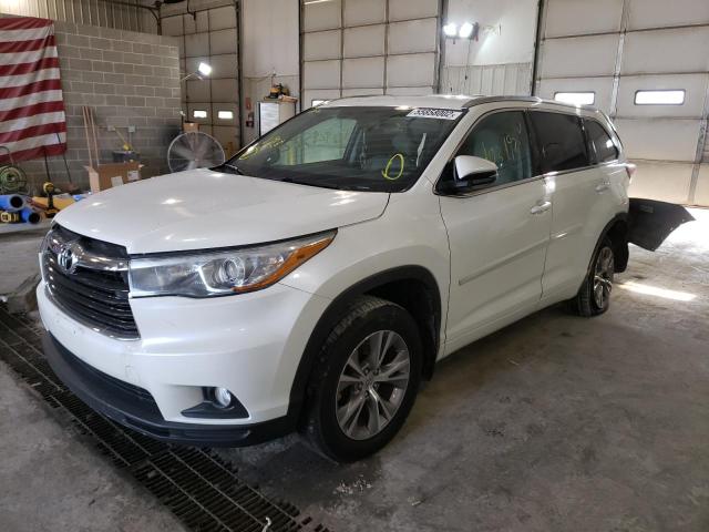Photo 2 from auction – 2015 TOYOTA HIGHLANDER with VIN 5TDKKRFH8FS115326