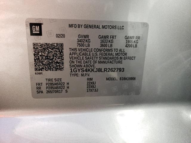Photo 10 from auction – 2020 CADILLAC ESCALADE E with VIN 1GYS4KKJ8LR262793