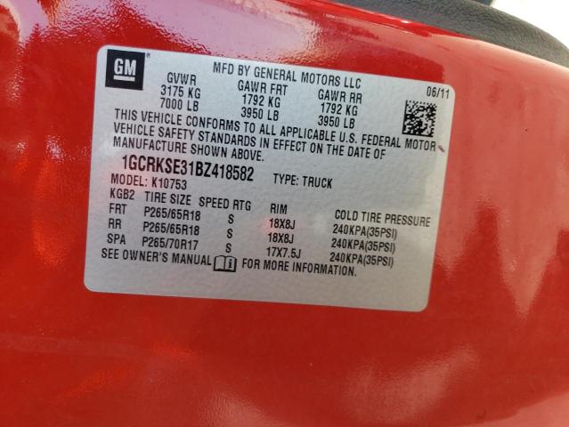 Photo 10 from auction – 2011 CHEVROLET SILVERADO with VIN 1GCRKSE31BZ418582