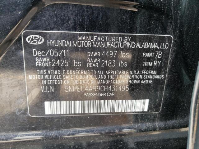 Photo 10 from auction – 2012 HYUNDAI SONATA SE with VIN 5NPEC4AB9CH431495