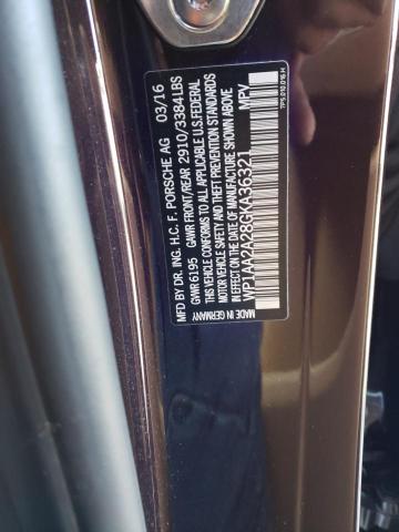 Photo 10 from auction – 2016 PORSCHE CAYENNE with VIN WP1AA2A28GKA36321