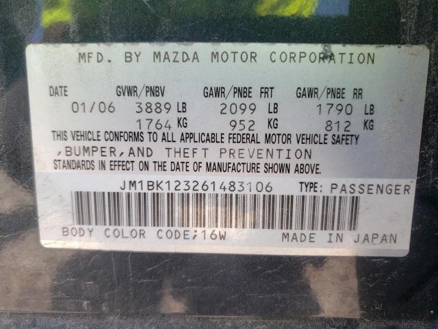 Photo 10 from auction – 2006 MAZDA MAZDA3 with VIN JM1BK123261483106