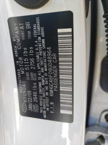 Photo 10 from auction – 2009 HYUNDAI GENESIS 4. with VIN KMHGC46F09U048964