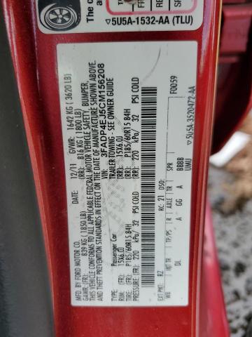 Photo 10 from auction – 2012 FORD FIESTA SE with VIN 3FADP4EJ5CM156208