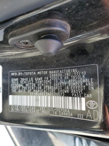 Photo 10 from auction – 2010 TOYOTA COROLLA BA with VIN 2T1BU4EE2AC520572