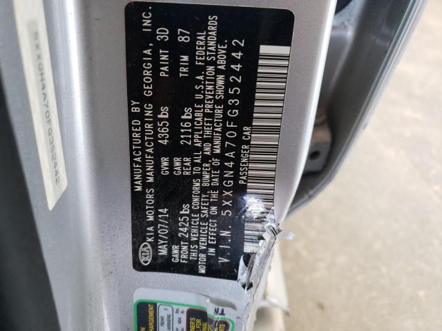 Photo 10 from auction – 2015 KIA OPTIMA EX with VIN 5XXGN4A70FG352442