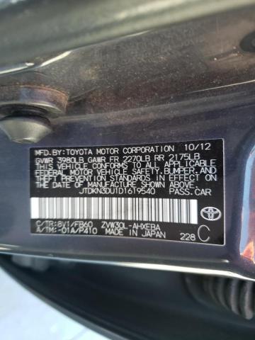 Photo 10 from auction – 2013 TOYOTA PRIUS with VIN JTDKN3DU1D1619540