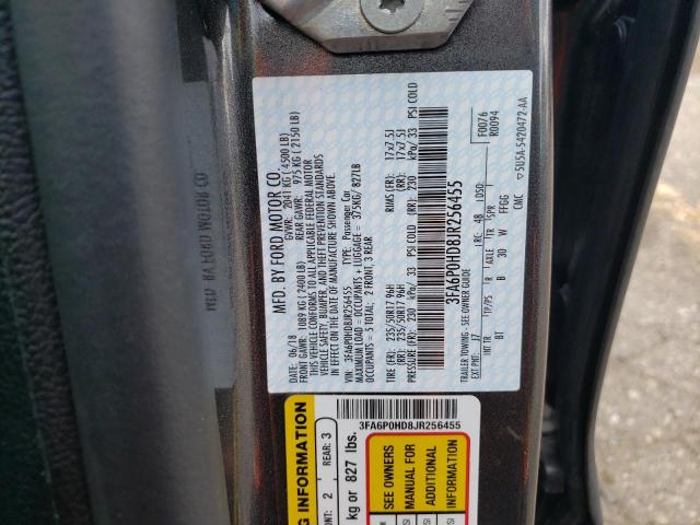Photo 10 from auction – 2018 FORD FUSION SE with VIN 3FA6P0HD8JR256455