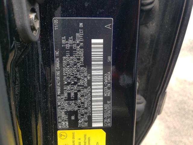 Photo 10 from auction – 2006 LEXUS RX 330 with VIN 2T2GA31U76C047924