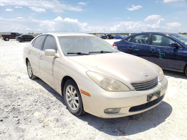 LEXUS ES 300 2003 with VIN JTHBF30GX36018480 - Photo from auction
