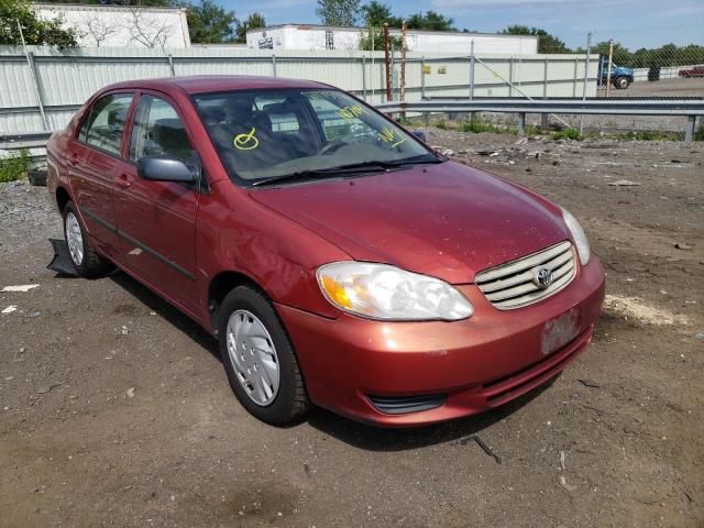 TOYOTA COROLLA 2003 with VIN 2T1BR32E63C110764 - Photo from auction