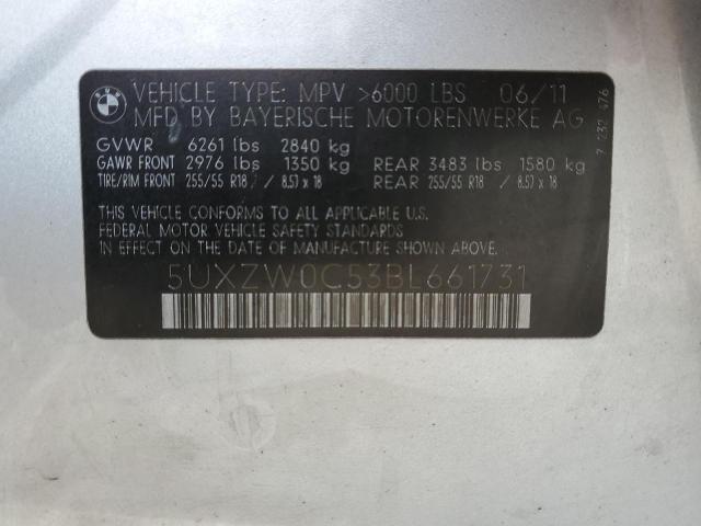 Photo 10 from auction – 2011 BMW X5 XDRIVE3 with VIN 5UXZW0C53BL661731