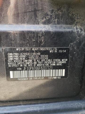Photo 10 from auction – 2015 SUBARU IMPREZA SP with VIN JF1GPAT66F8207721