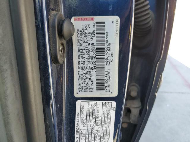 Photo 10 from auction – 2002 TOYOTA CAMRY LE with VIN JTDBE32K920023497