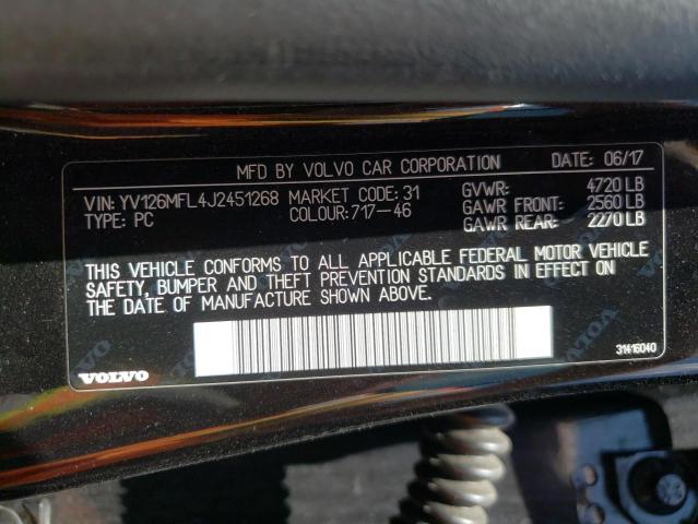 Photo 10 from auction – 2018 VOLVO S60 DYNAMI with VIN YV126MFL4J2451268
