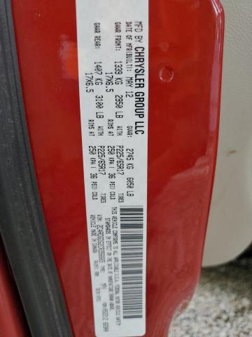 Photo 10 from auction – 2012 DODGE GRAND CARA with VIN 2C4RDGDG2CR356665