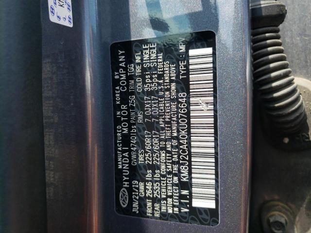 Photo 10 from auction – 2019 HYUNDAI TUCSON SE with VIN KM8J2CA40KU076648