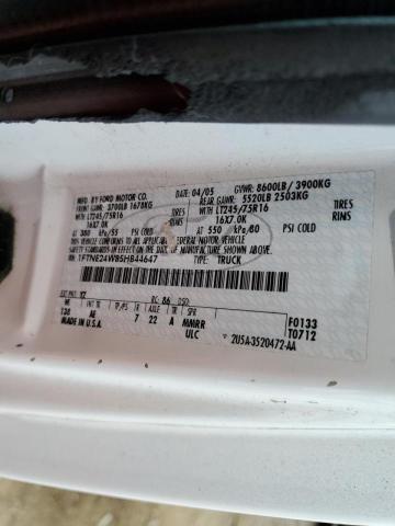 Photo 10 from auction – 2005 FORD ECONOLINE with VIN 1FTNE24W85HB44647