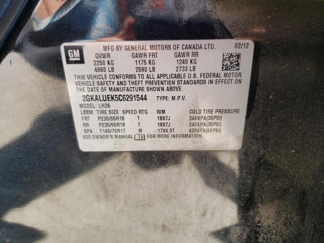 Photo 10 from auction – 2012 GMC TERRAIN SL with VIN 2GKALUEK5C6291544
